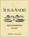 Sur de los Andes Malbec Gran Reserva 2020 750ml