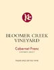Bloomer Creek Cabernet Franc 2020 750ml