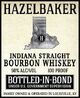 NULU Straight Bourbon Whiskey "Hazelbaker Bottled In Bond - 7 Year"  750ml